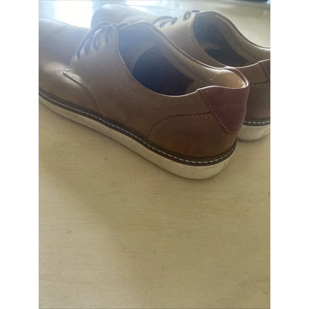 Johnston & Murphy Men's McGuffey Tan Oiled Full Grain‎ Shoes - Brown - Size 10.5